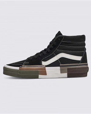 Men's Vans Sk8-Hi Rearrange Shoes Black | USA HLY-782405