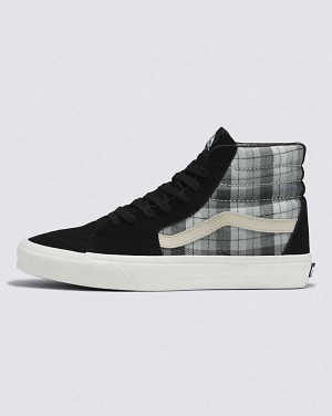 Men's Vans Sk8-Hi Shoes Black | USA BIN-316970