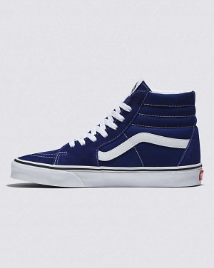 Men's Vans Sk8-Hi Shoes Blue | USA QOY-298567