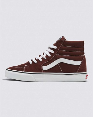 Men's Vans Sk8-Hi Shoes Chocolate | USA IRP-307195