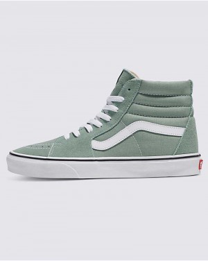 Men's Vans Sk8-Hi Shoes Green | USA HJW-547028