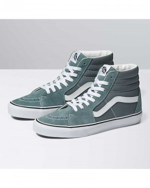 Men's Vans Sk8-Hi Shoes Turquoise | USA WFV-986027