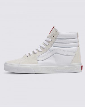 Men's Vans Sk8-Hi Shoes White | USA KQT-197253