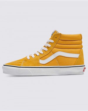 Men's Vans Sk8-Hi Shoes Yellow | USA KIU-431078