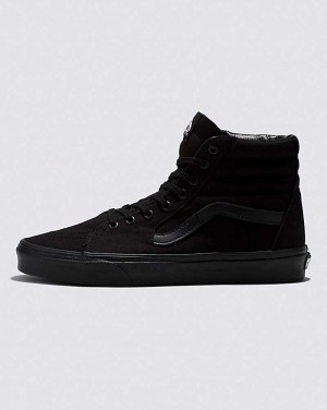 Men's Vans Sk8-Hi Wide Shoes Black | USA DMT-243869