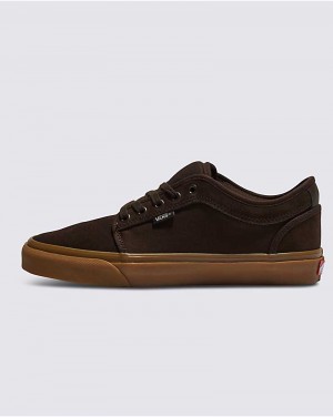 Men's Vans Skate Chukka Low Skate Shoes Dark Brown | USA MYL-017835