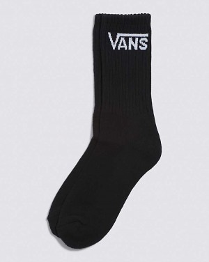 Men's Vans Skate Crew Sock Black | USA ATQ-698215