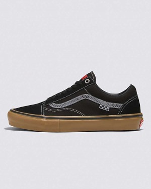 Men's Vans X Hockey Skate Old Skool Skate Shoes Black | USA OCI-385194