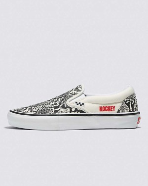 Men's Vans X Hockey Skate Slip-On Skate Shoes Snake | USA NVL-039286