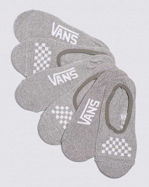 Women's Vans Classic Canoodle 3-Pack Sock Grey | USA ITD-328741