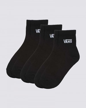 Women's Vans Classic Half Crew Sock Black | USA QZJ-438160