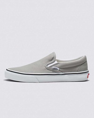 Women's Vans Classic Slip-On Shoes Grey | USA WAX-185436