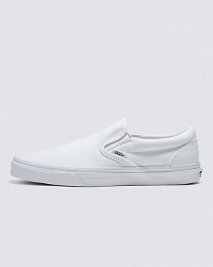 Women's Vans Classic Slip-On Shoes White | USA PQW-123057