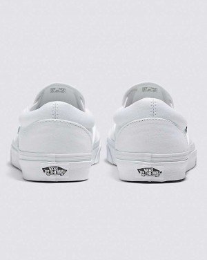 Women's Vans Classic Slip-On Wide Shoes White | USA XNB-048236