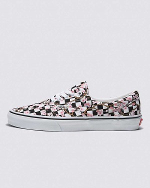 Women's Vans Customs Cherry Blossom Checkerboard Era Shoes Multicolor | USA MST-857394