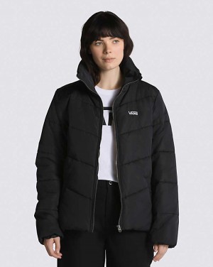 Women's Vans Foundry Puffer MTE-1 Jacket Black | USA MZR-109485