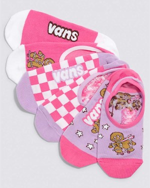 Women's Vans Ginger Board Man Canoodle 3-Pack Sock Rose | USA TZN-605491