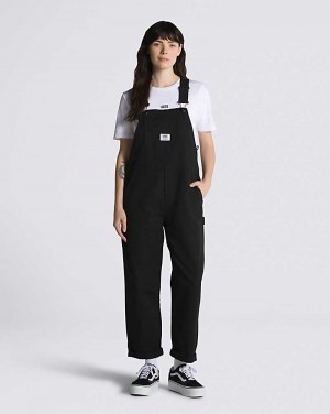 Women's Vans Ground Work Overalls Black | USA PFU-174583