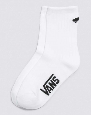 Women's Vans Kickin It Crew Sock White | USA UMN-671829