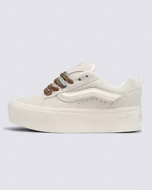 Women's Vans Knu Stack Shoes Beige | USA RQL-987061