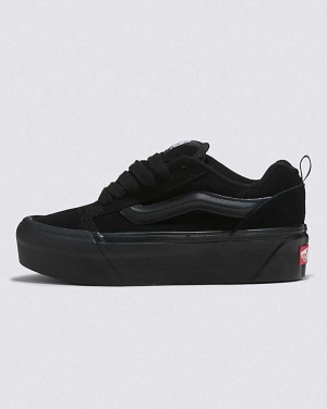 Women's Vans Knu Stack Shoes Black | USA YSA-685394