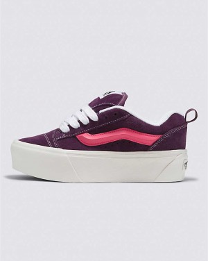 Women's Vans Knu Stack Shoes Purple | USA AYC-841905