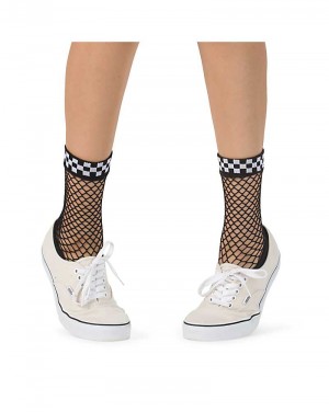 Women's Vans Meshed Up Sock Black | USA ECK-185762