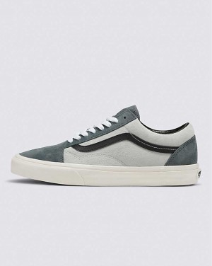 Women's Vans Old Skool Pig Suede 2-Tone Shoes Green | USA XKR-836019