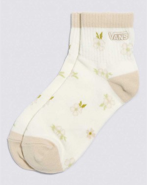 Women's Vans Prairie Haze Half Crew Sock Beige | USA XFL-247398