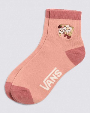 Women's Vans Rosey Road Half Crew Sock Rose | USA ROC-256038