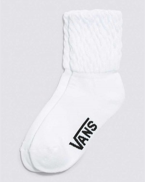 Women's Vans Scrunch Crew Sock White | USA KLQ-061548