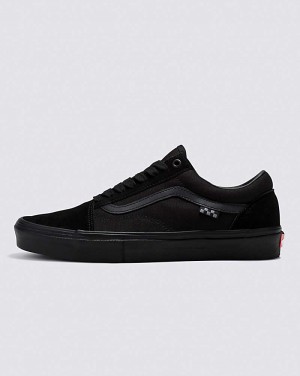 Women's Vans Skate Old Skool Skate Shoes Black | USA ZUO-650897