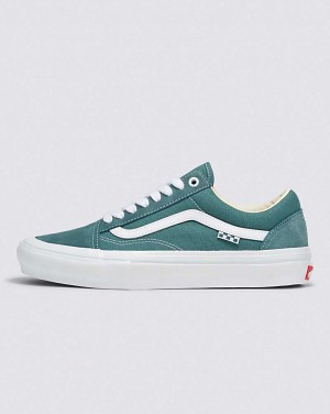 Women's Vans Skate Old Skool Wrapped Skate Shoes Turquoise | USA RDQ-536078