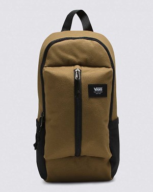 Women's Vans Warp Sling Bags Brown | USA YPL-087169