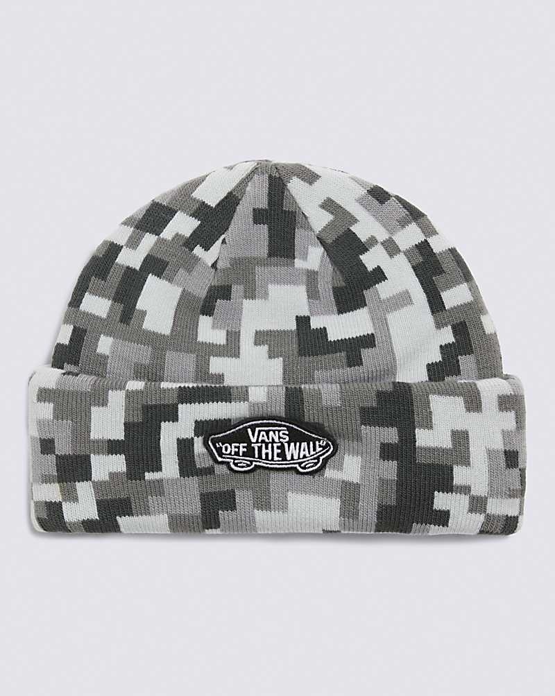 Kids\' Vans Digital Camouflage Beanie Grey | USA EVY-598207