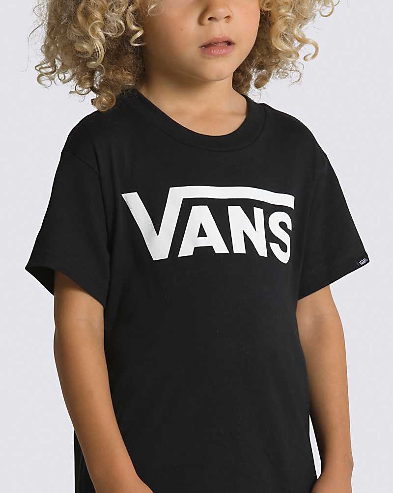 Kids' Vans Little Kids Classic T-Shirt Black White | USA XCL-634579