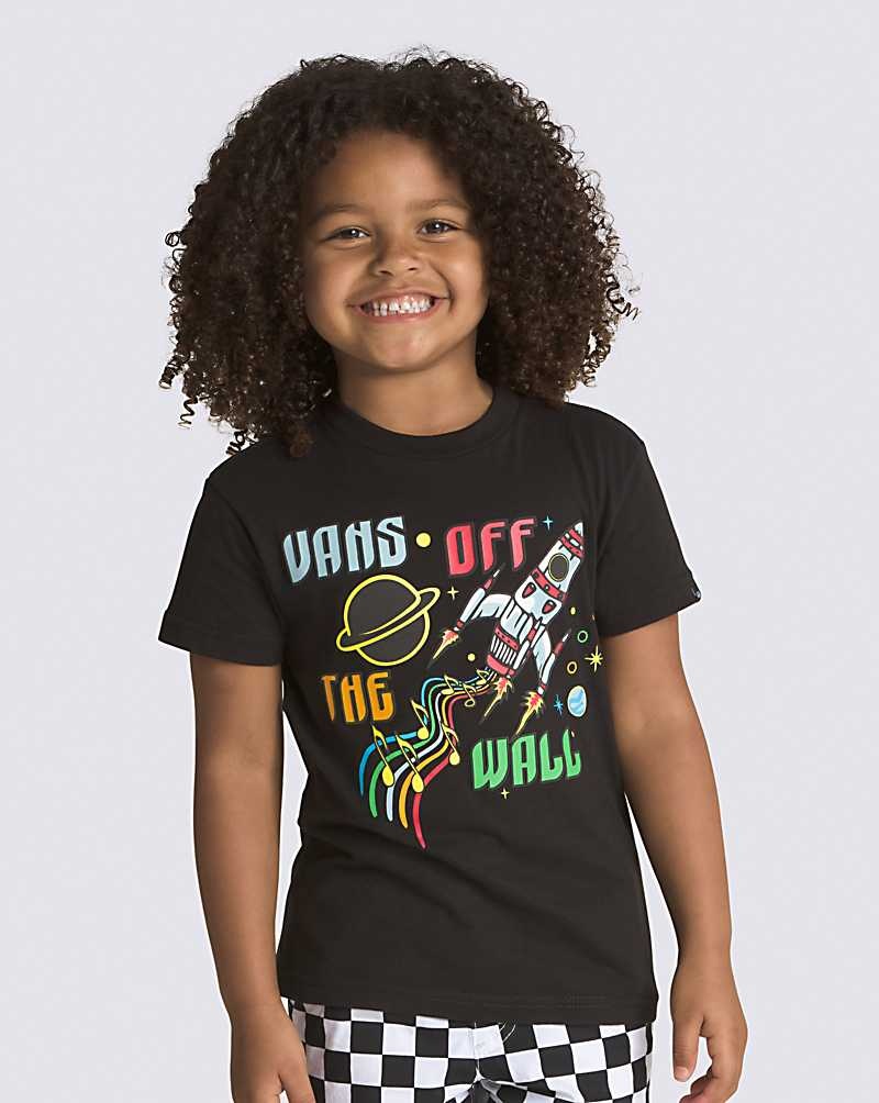 Kids' Vans Little Kids DJ Rocket Jam T-Shirt Black | USA SEW-534297