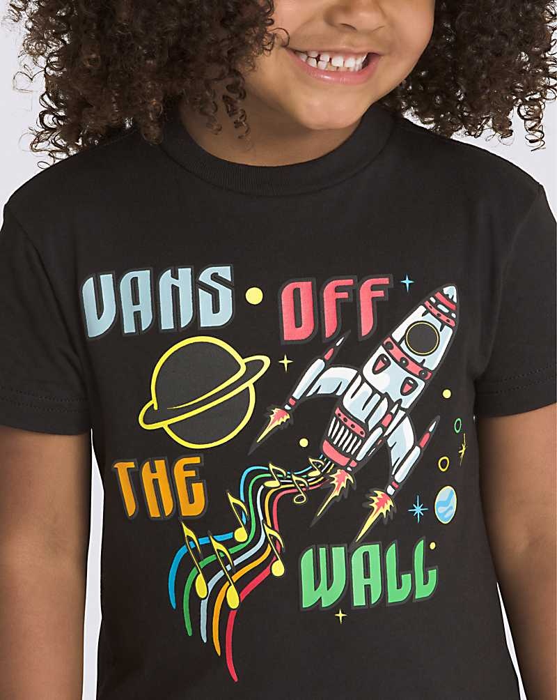 Kids' Vans Little Kids DJ Rocket Jam T-Shirt Black | USA SEW-534297