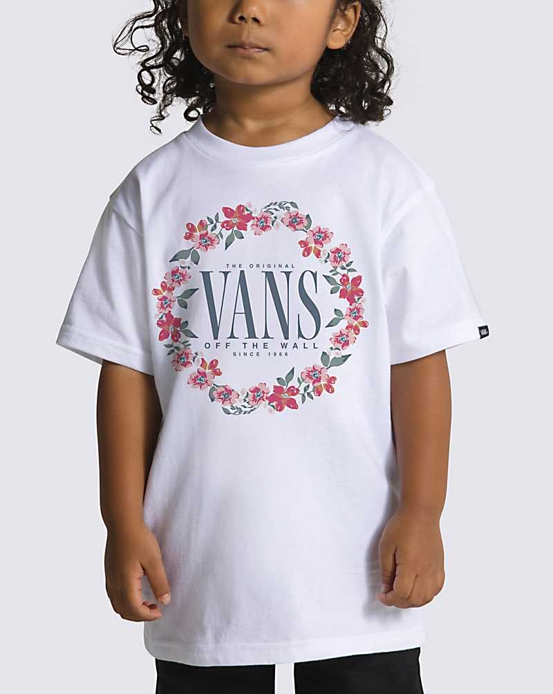 Kids' Vans Little Kids Laurel Floral T-Shirt White | USA XSD-769538