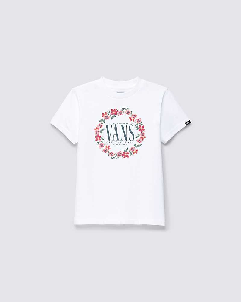 Kids' Vans Little Kids Laurel Floral T-Shirt White | USA XSD-769538