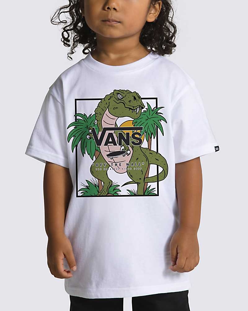 Kids' Vans Little Kids Prehistoric Box T-Shirt White | USA SUR-742089