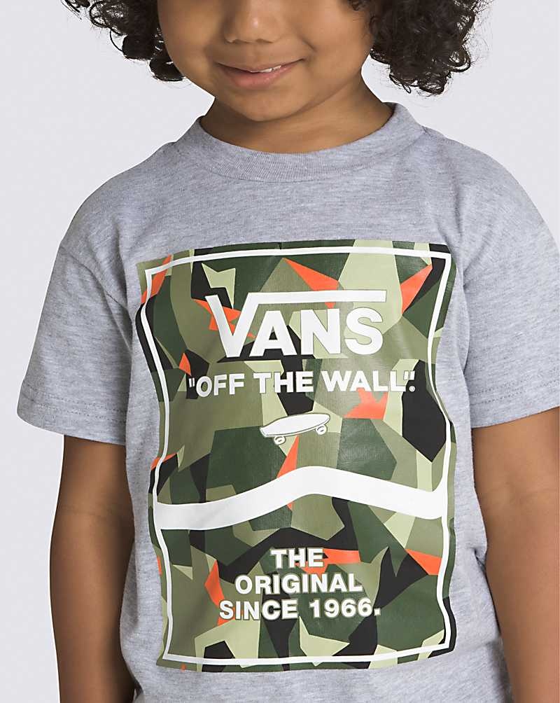 Kids' Vans Little Kids Print Box 2.0 T-Shirt Grey | USA PFR-280394