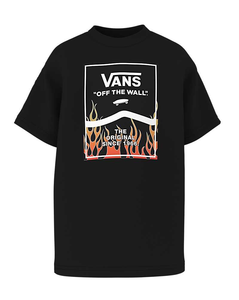 Kids\' Vans Little Kids Print Box 2.0 T-Shirt Black | USA UAH-679582