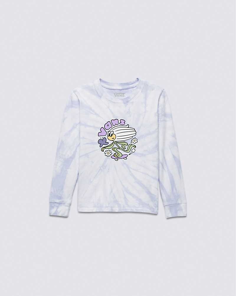 Kids' Vans Little Kids Sk8N Daisy T-Shirt Lavender | USA VHO-761045