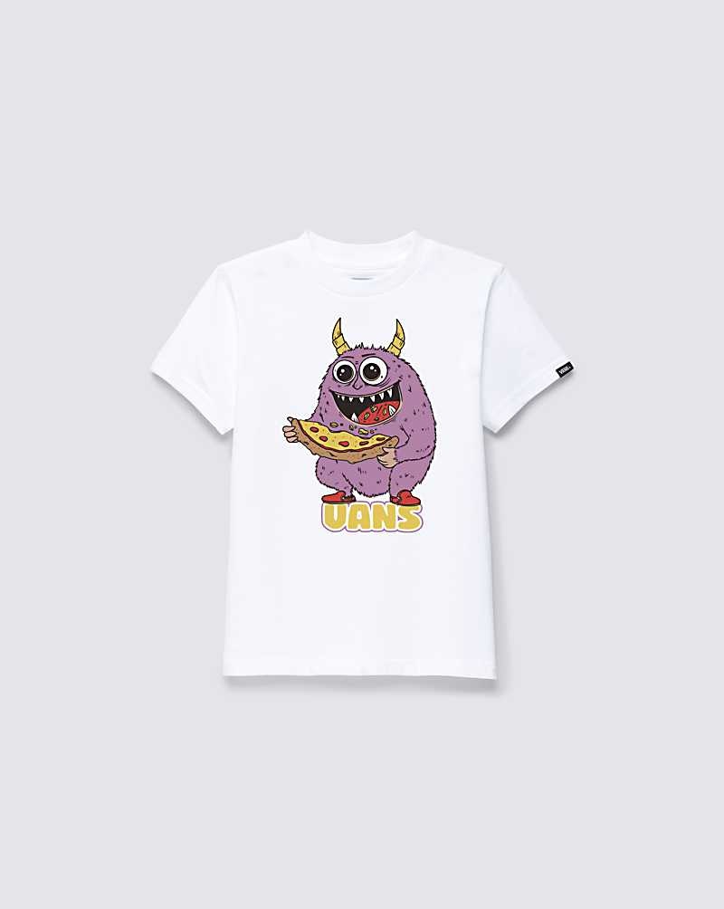 Kids' Vans Little Kids Snack Attack Monster T-Shirt White | USA DEC-318945