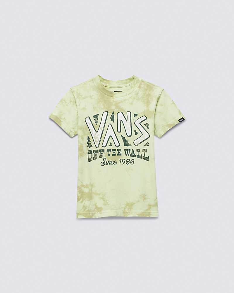 Kids' Vans Little Kids Trail Head Tie Dye T-Shirt Green | USA YHS-671293