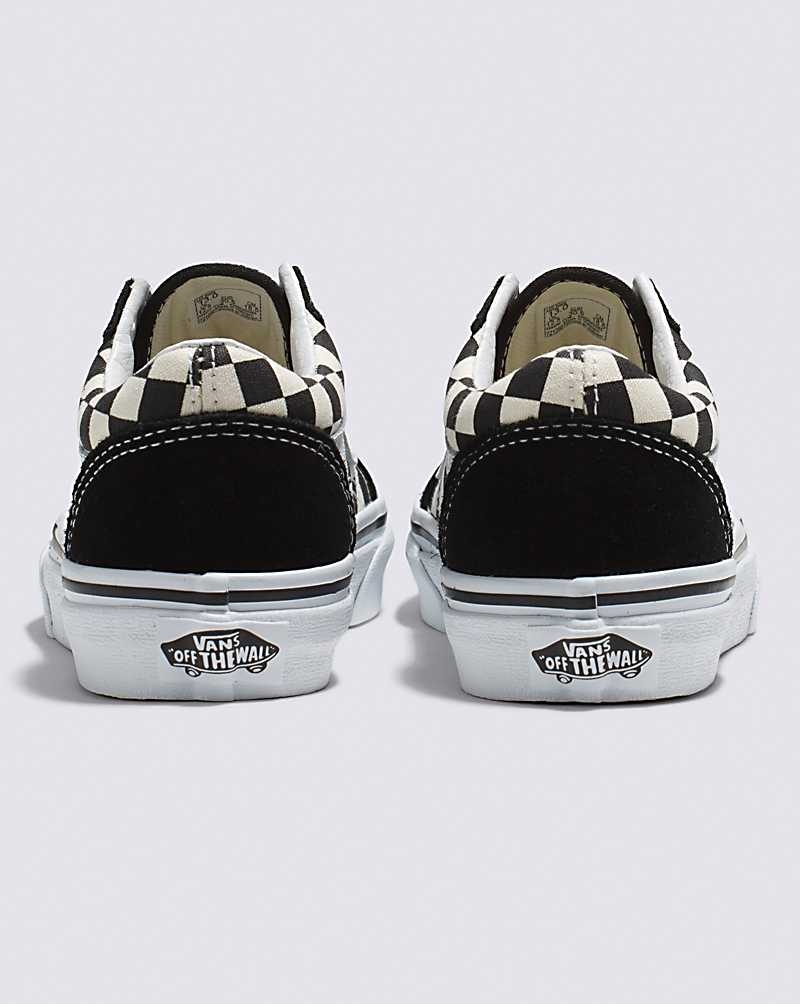 Kids' Vans Old Skool Shoes Black White | USA JBP-713950