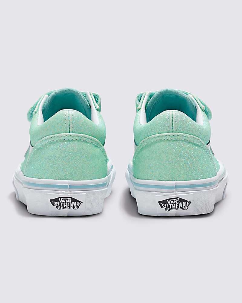 Kids' Vans Old Skool V Shoes Turquoise | USA IFO-620391