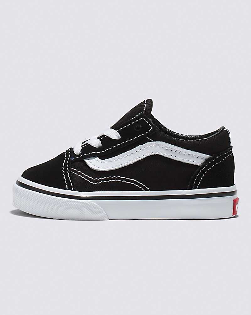 Kids\' Vans Toddler Old Skool Shoes Black White | USA ZYS-436952