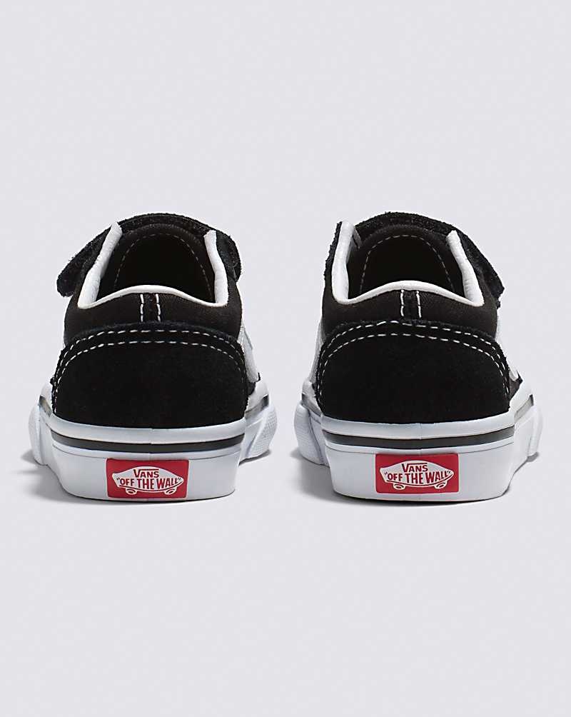 Kids' Vans Toddler Old Skool V Shoes Black | USA MEO-609421